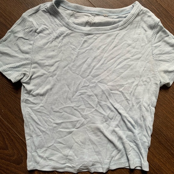 Pacsun Xs-S Basic Light Blue Baby Tee, T-shirt, Crop top, Cropped Tee - Picture 2 of 2
